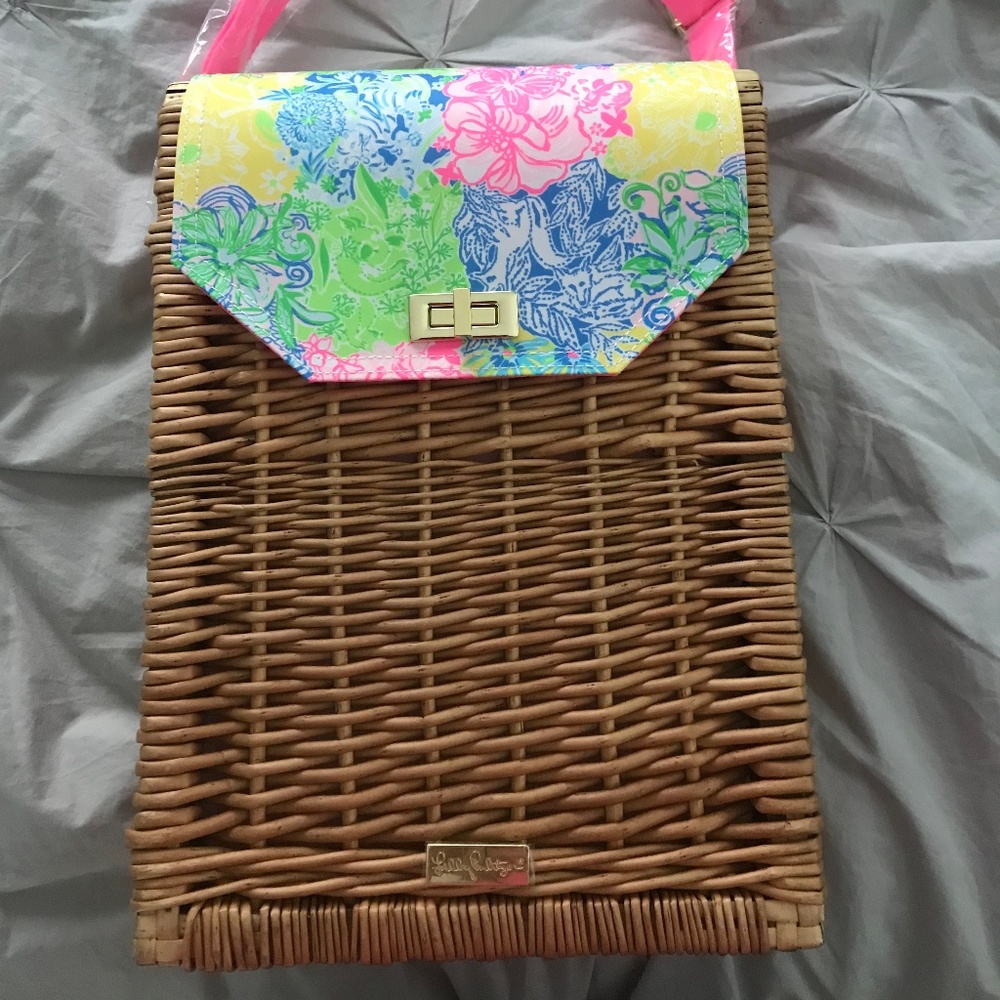 Lilly Pulitzer picnic basket